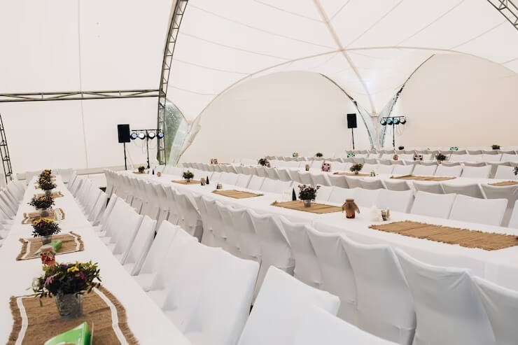 Tendas inovadoras para eventos especiais